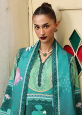 QPrints By Qalamkar Embroidered Jacquard Weaved 3 Piece Unstitched Suit QLM25QP D-QW-8B ANIKA